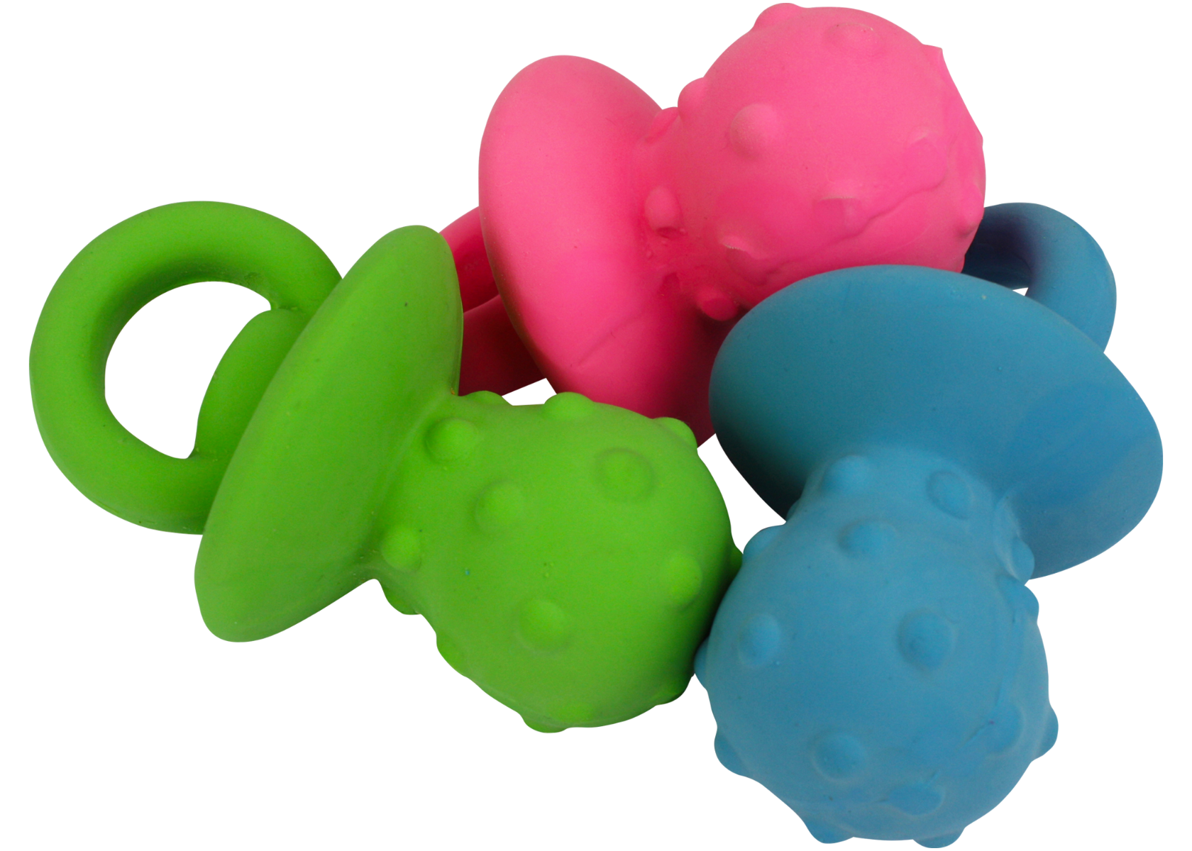 multipet 4 Latex Pacifier Dog Toy