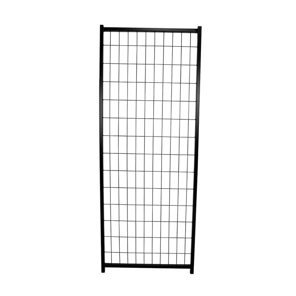 4 ft. x 4 ft. x 6 ft. and 4 ft. x 8 ft. x 6 ft. Black Metal Replacement Panel for Premium Welded Wire Kennel 308605-PANEL-R