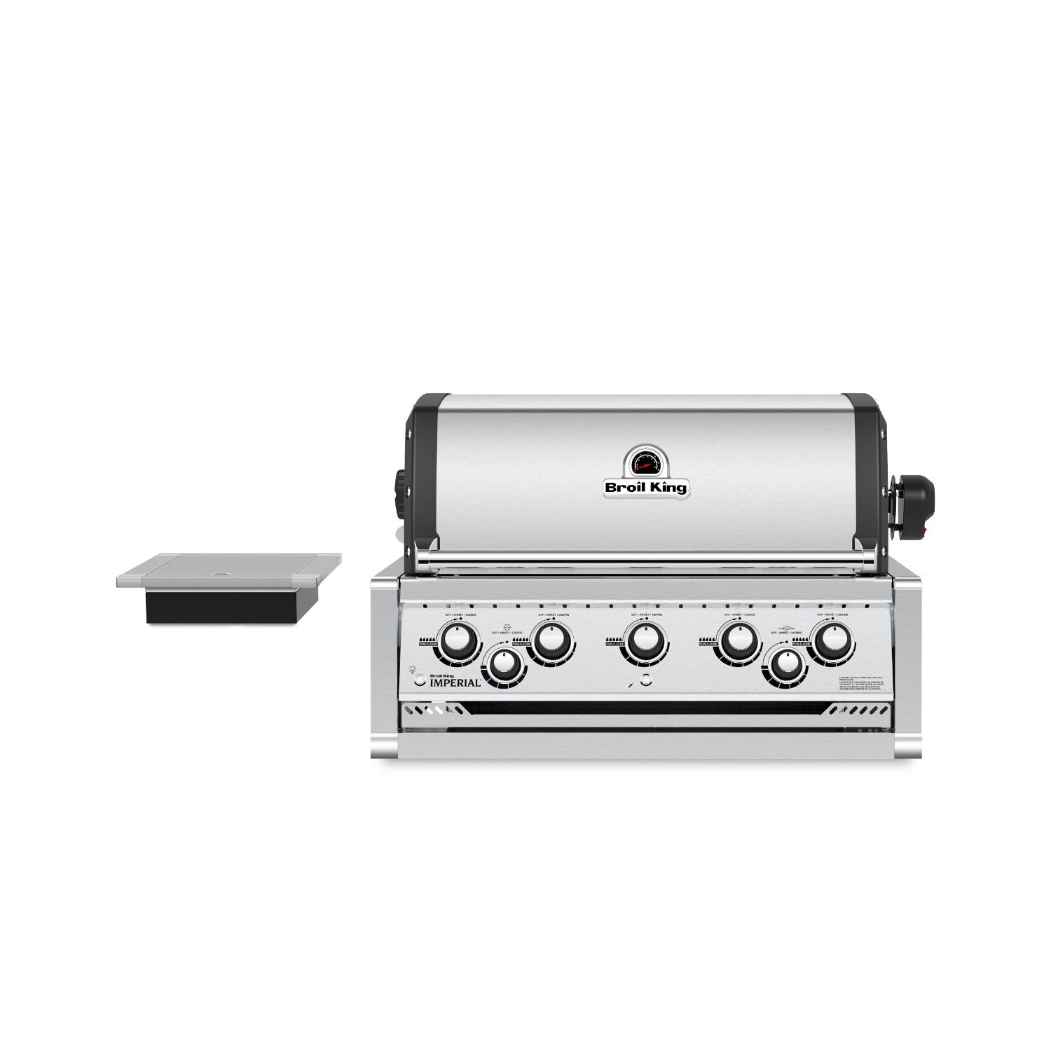 Broil King Imperial 590 5-Burner Built-In Propane Gas Grill With Rotisserie and Side Burner