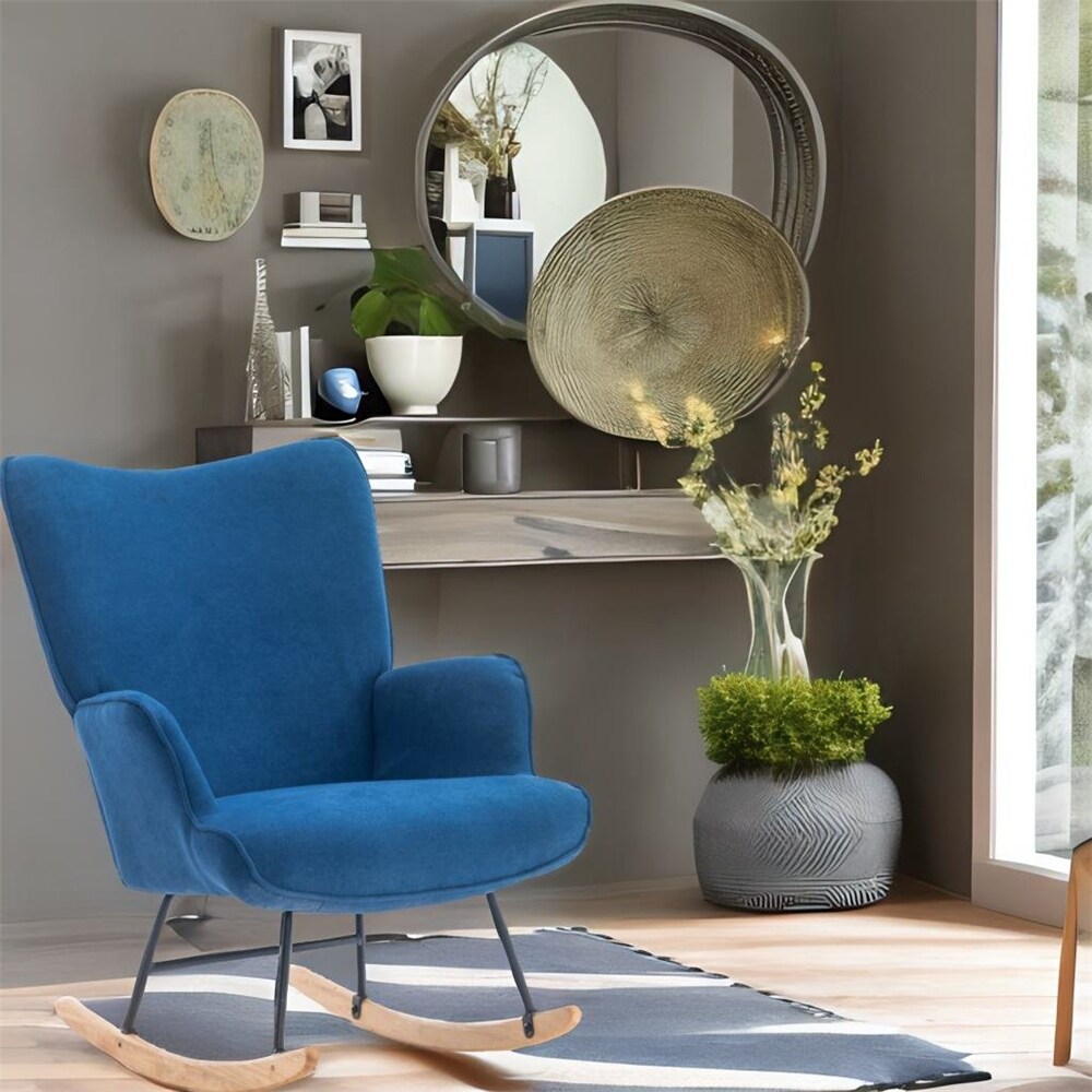 Simple Modern Style Rocking Chair for Living Room