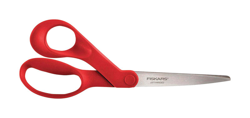 SCISSORS PLSTC RED 8