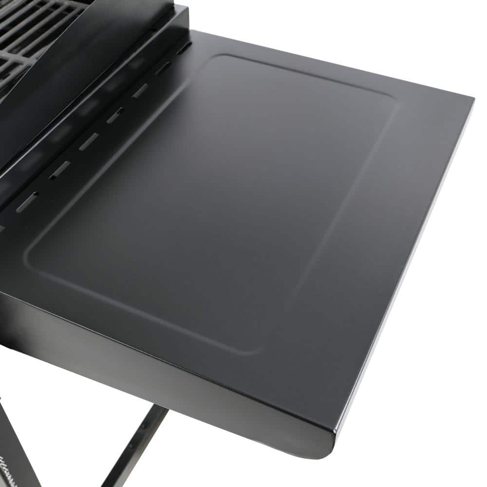 Royal Gourmet 4-Burners Portable Propane Gas Grill and Griddle Combo Grills in Black with Side Tables GD401