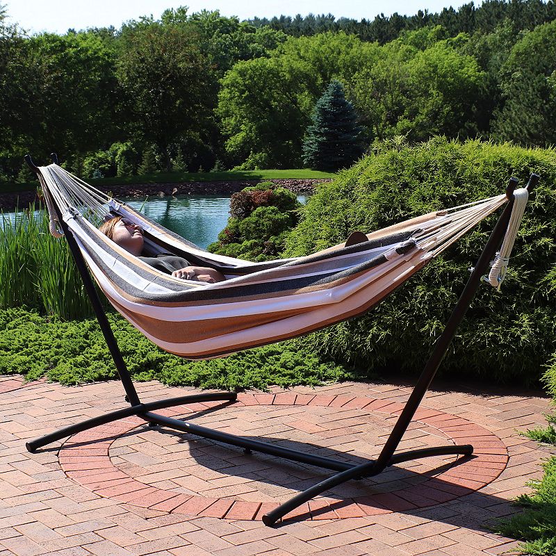 Sunnydaze Brazilian Hammock With Stand And Carrying Case