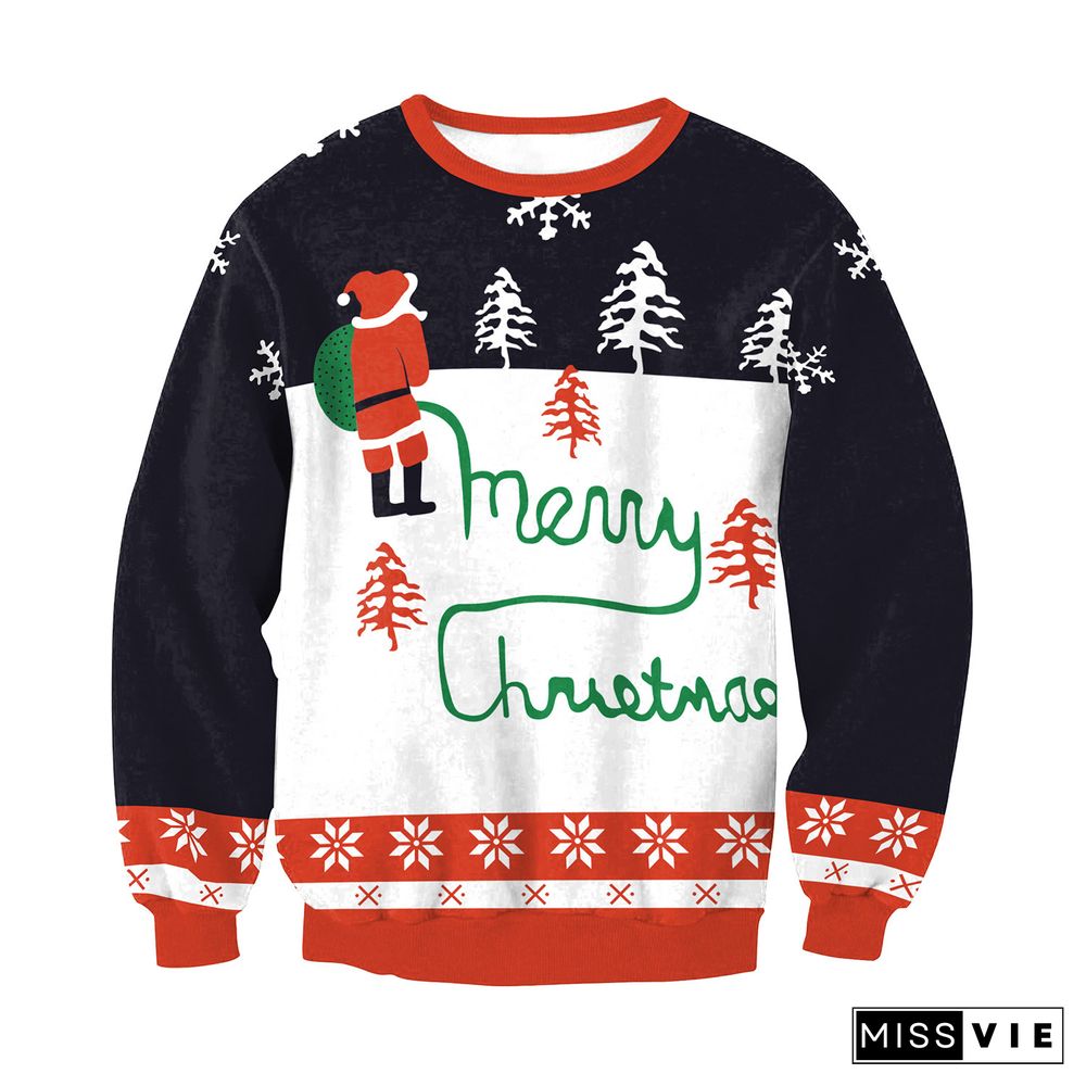 Christmas Pullover Long Sleeve Sweatshirts