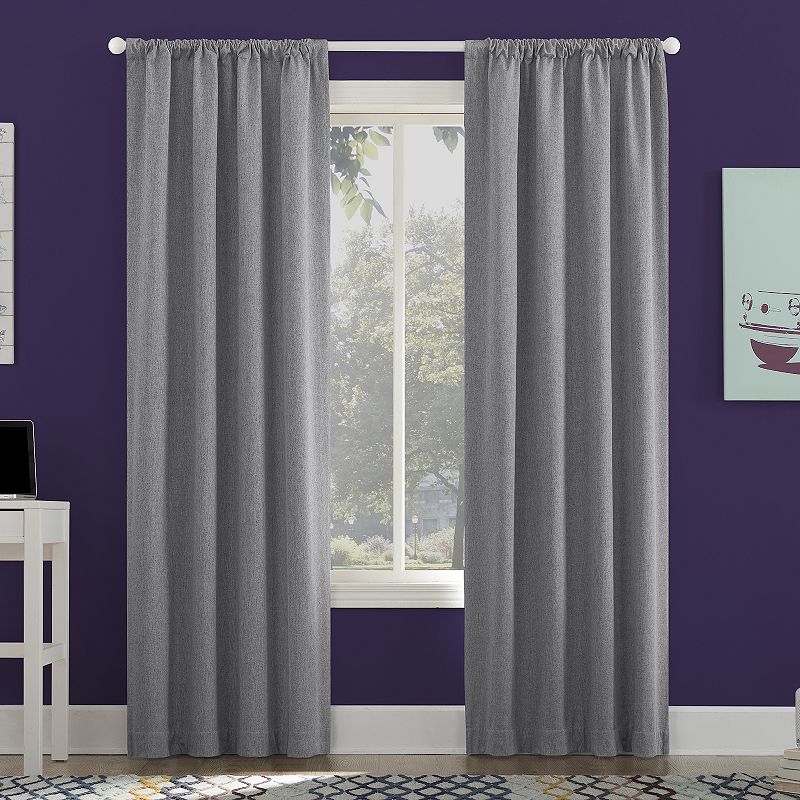 Sun Zero Generation Jules 100% Blackout Rod Pocket Window Curtain