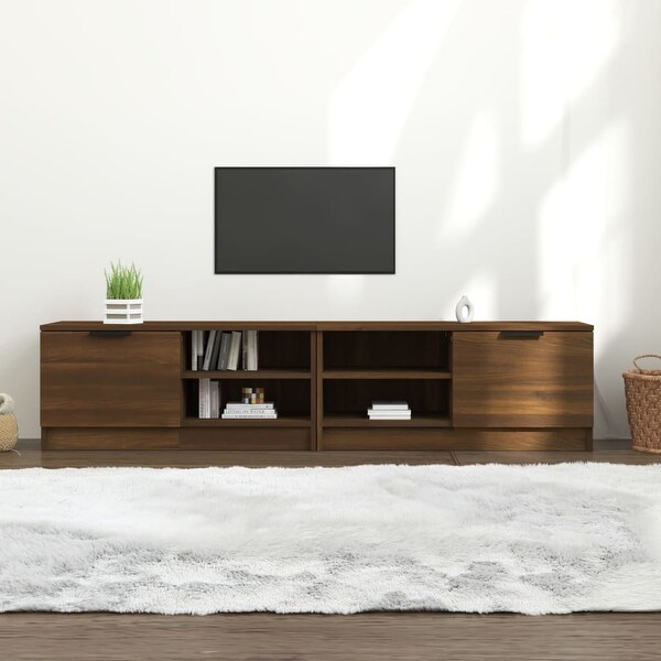 TV Cabinets 2 pcs Brown Oak 31.5