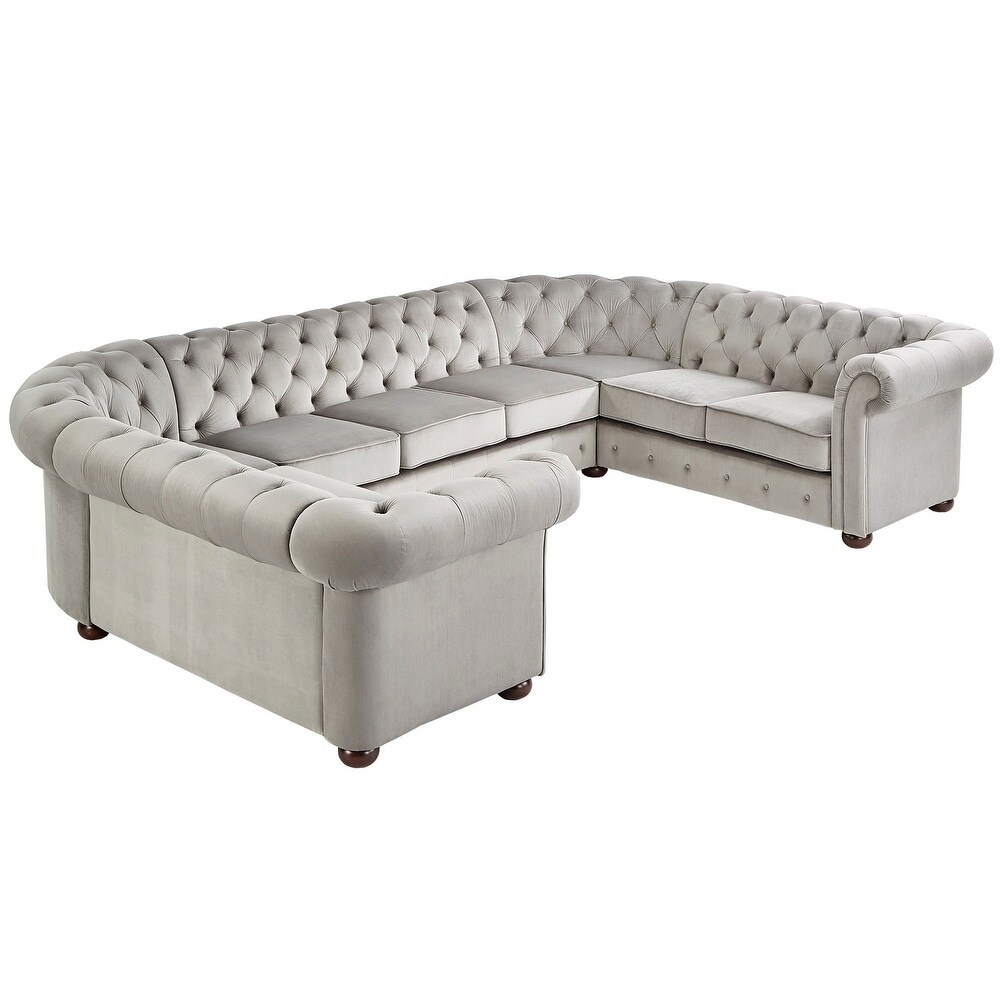 Knightsbridge Chesterfield U shaped Sectional by iNSPIRE Q Artisan