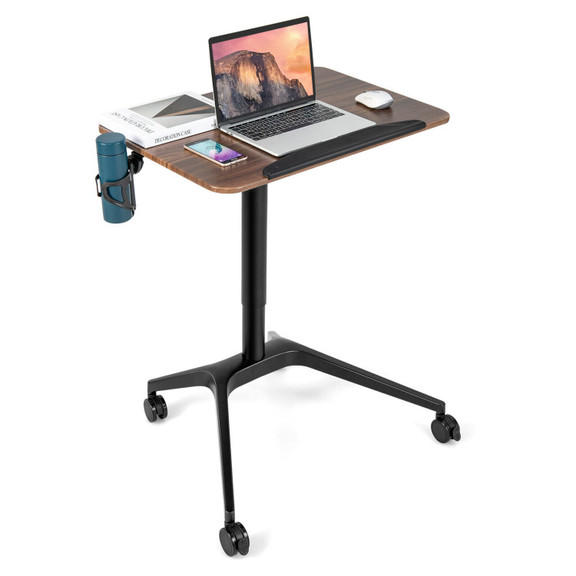 Costway 91845362 Pneumatic Standing Desk with Anti...