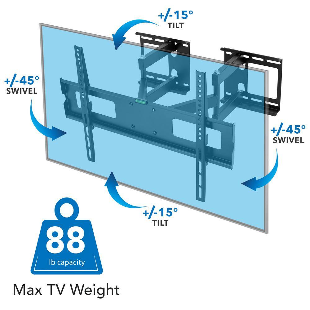 mount-it! Full Motion Corner TV Mount MI-485C