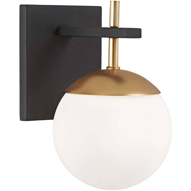 High Black And Gold Wall Sconce