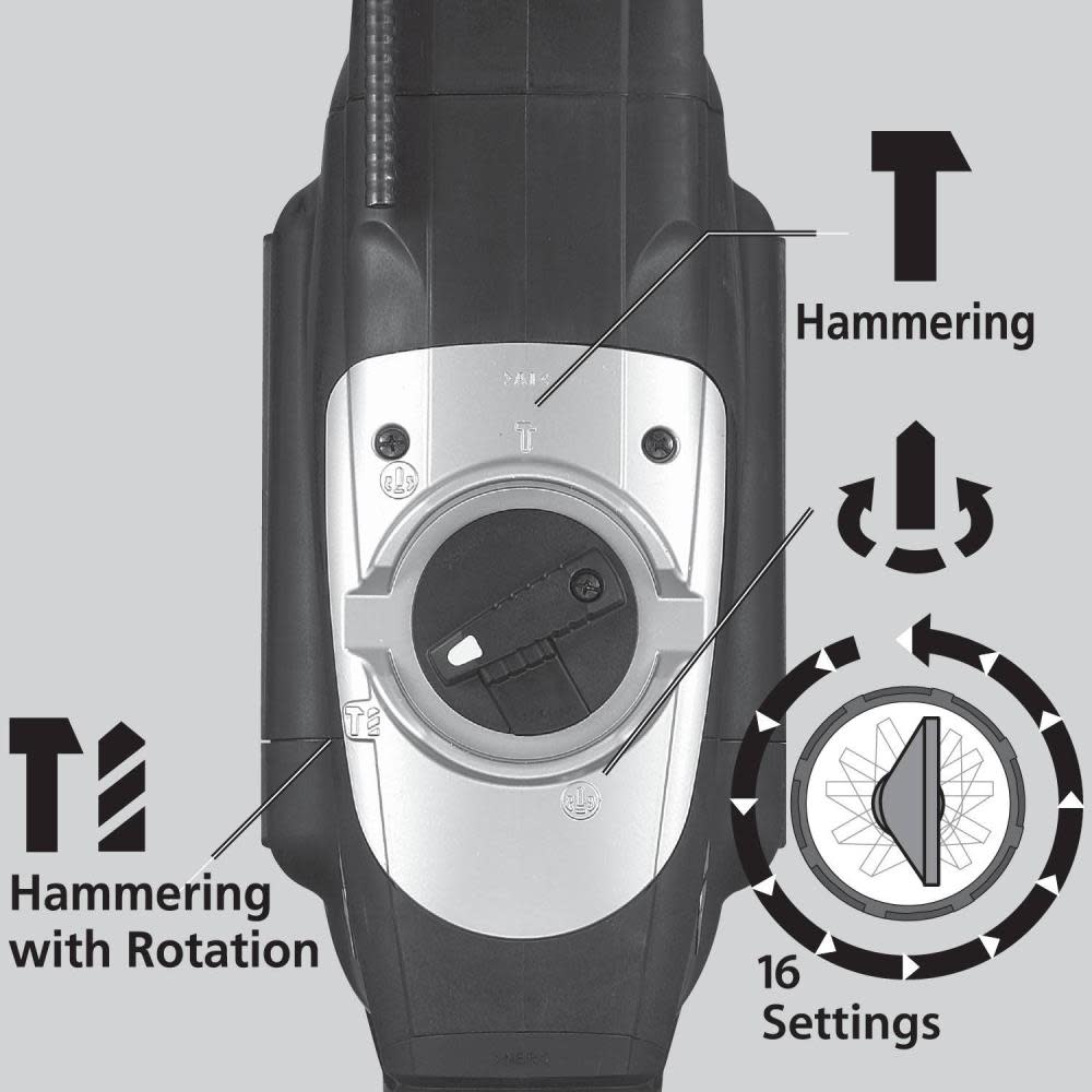 1-3/4 In. Rotary Hammer with Anti Vibration Technology ;