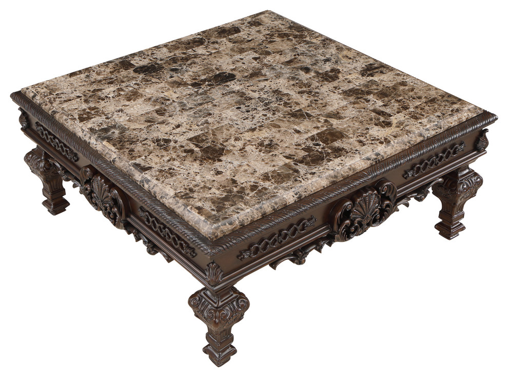 Traditional Living Room Coffee Table   Victorian   Coffee Tables   by Furniture Import  ampExport Inc.  Houzz