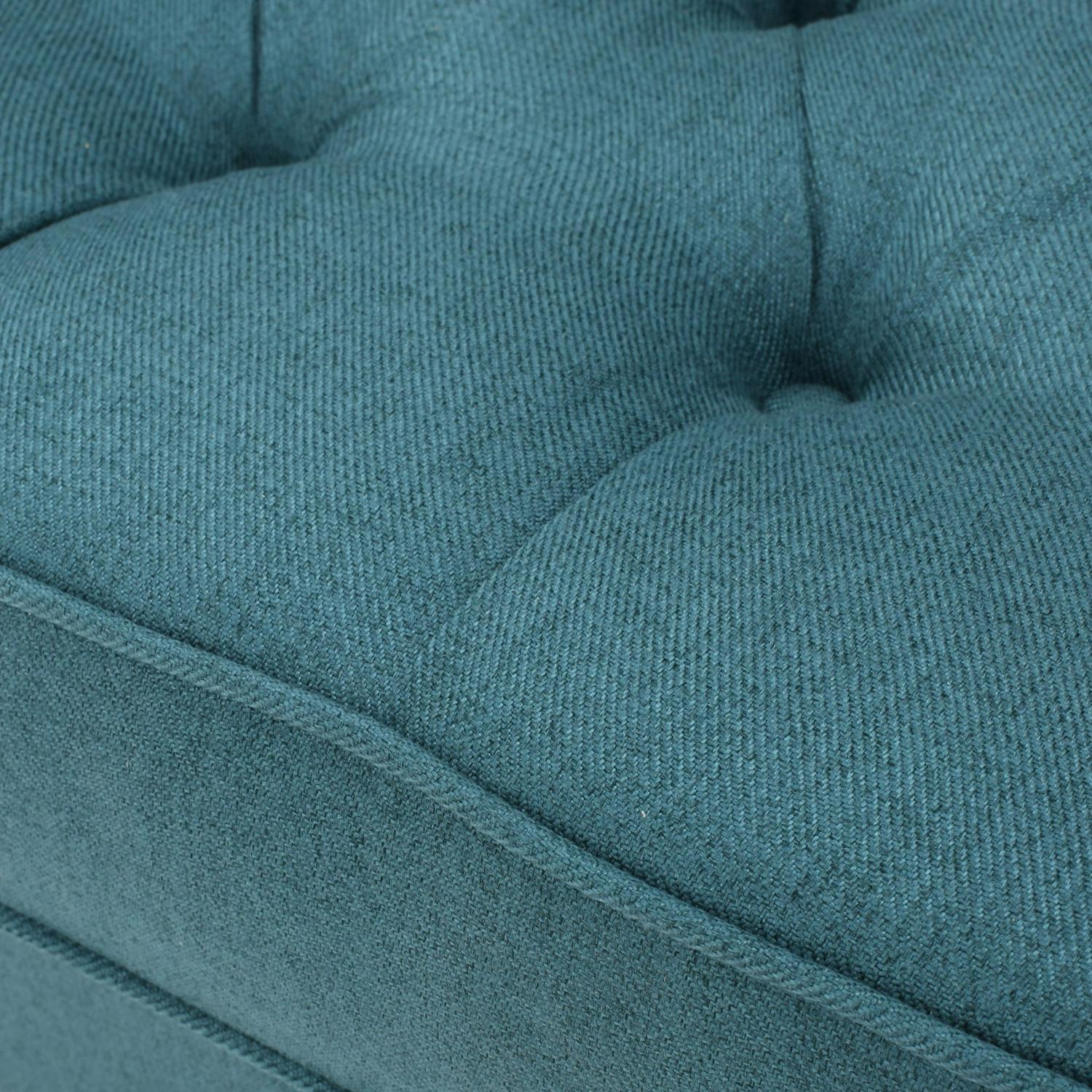 Noble House Madrid Dark Teal Fabric Club Chair Blue  Crowdfused