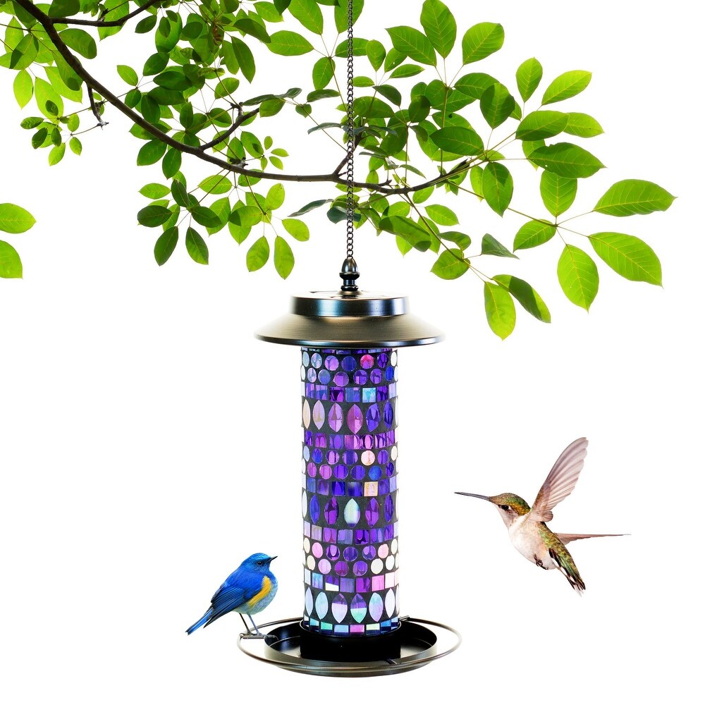 Amethyst bird feeder