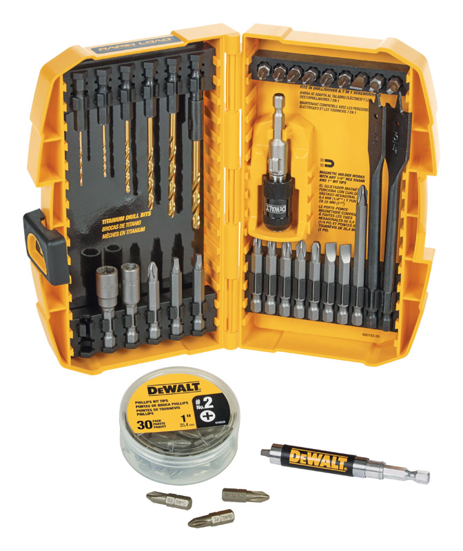 DW Drilling and Driving Utility Set Black Oxide 64 pc