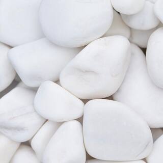 MSI Alpine 0.5 cu. ft. x 0.25 in. x 1.25 in. White Pebbles 30 lbs. Bag (56 Bags28 cu. ft.Pallet) LHDPEBMALPWHIP