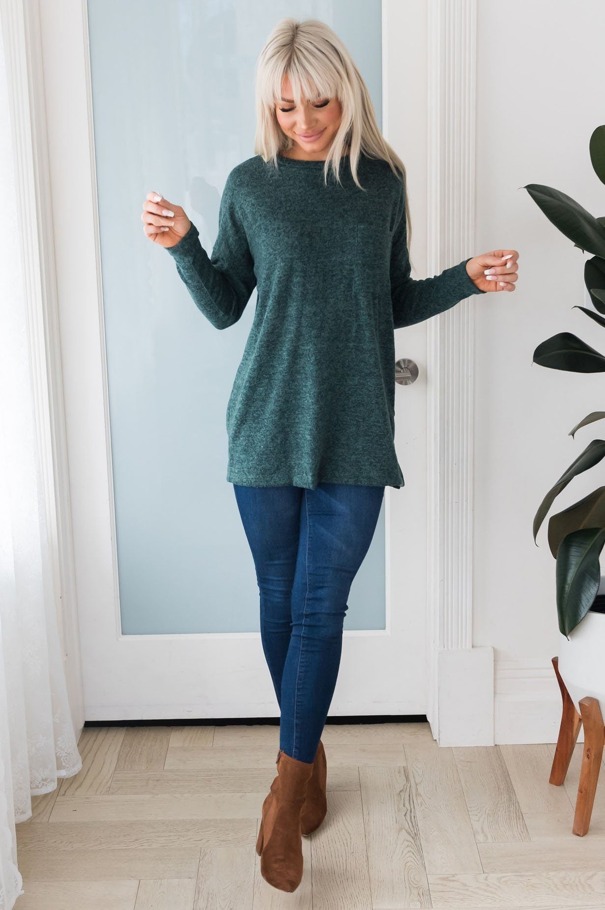 Nothing But Cozy Modest Blouse