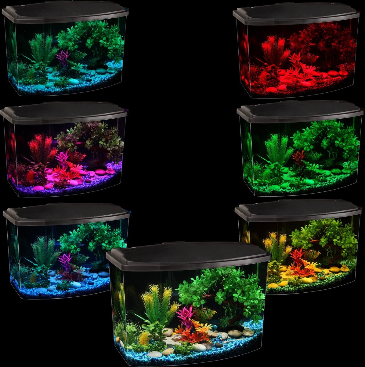 Koller Products Smart Tank Fish Aquarium， 7-gal