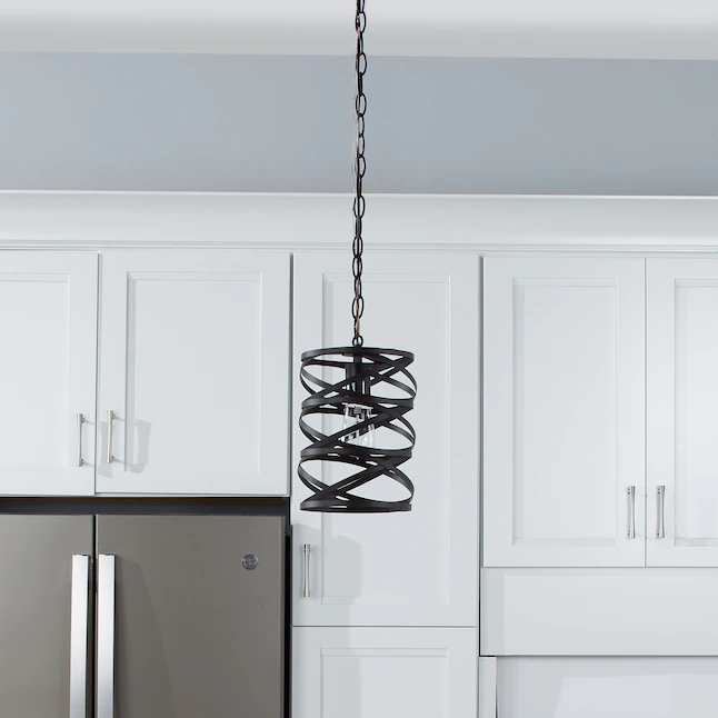 allen + roth Winship Bronze Modern/Contemporary Cylinder Mini Pendant Light