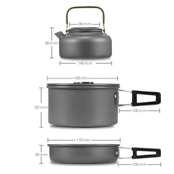 Camping   Hiking s Ultralight Titanium Pot Pan Pure Titanium Cookset Outdoor Camping Cookware