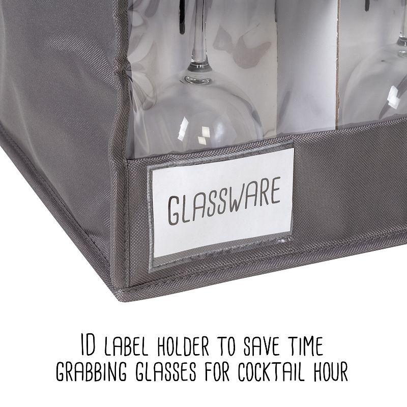 Honey-Can-Do Stemware Storage Box