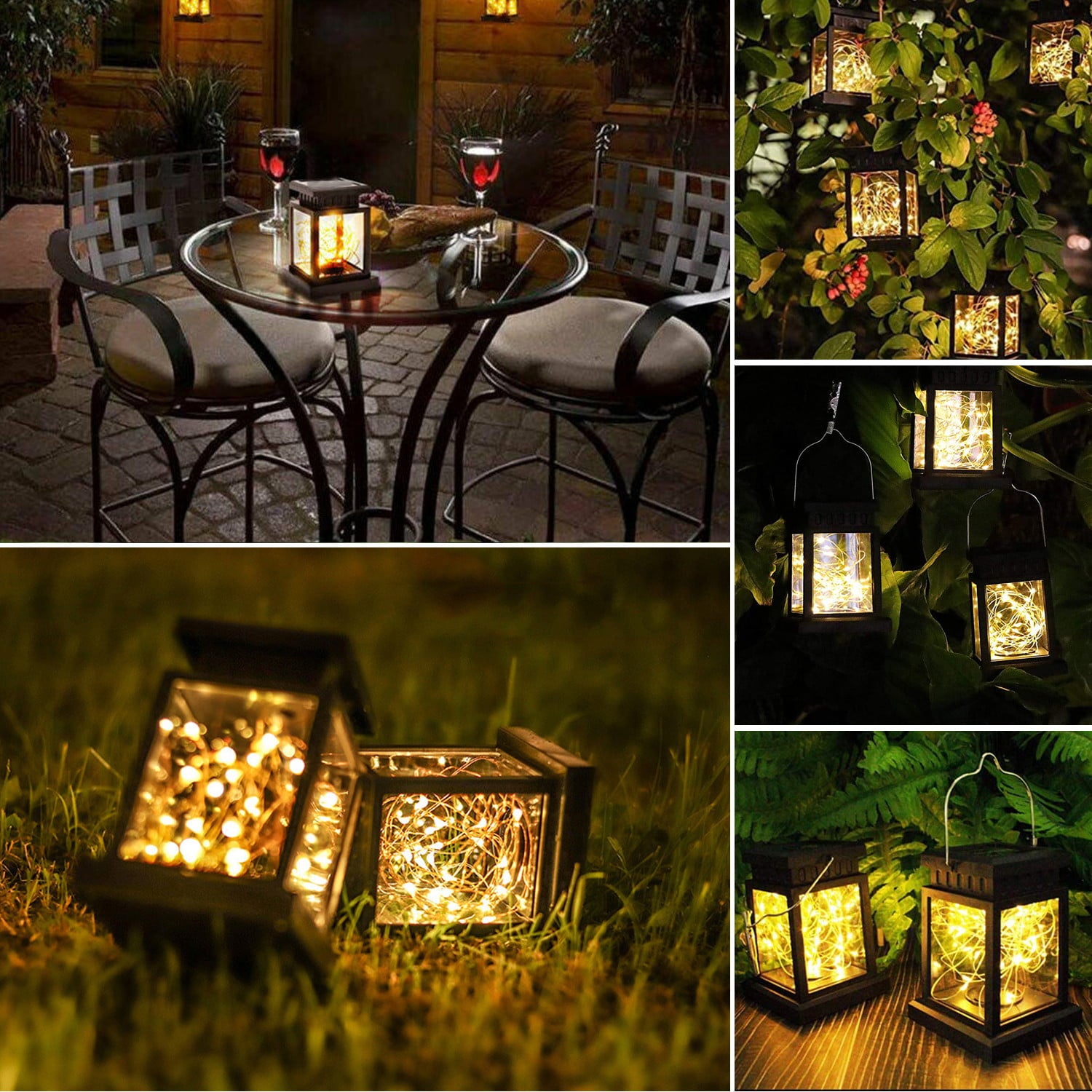 Elegant Choise Solar Lights Outdoor with Light String Waterproof Lighting for Garden Landscape