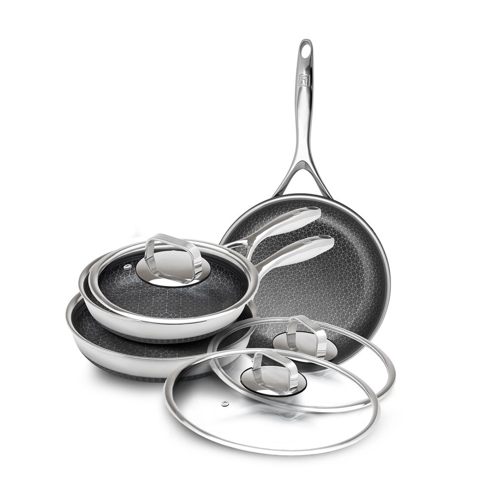 DiamondClad by Livwell 6pc Hybrid Nonstick Frying Pan Set