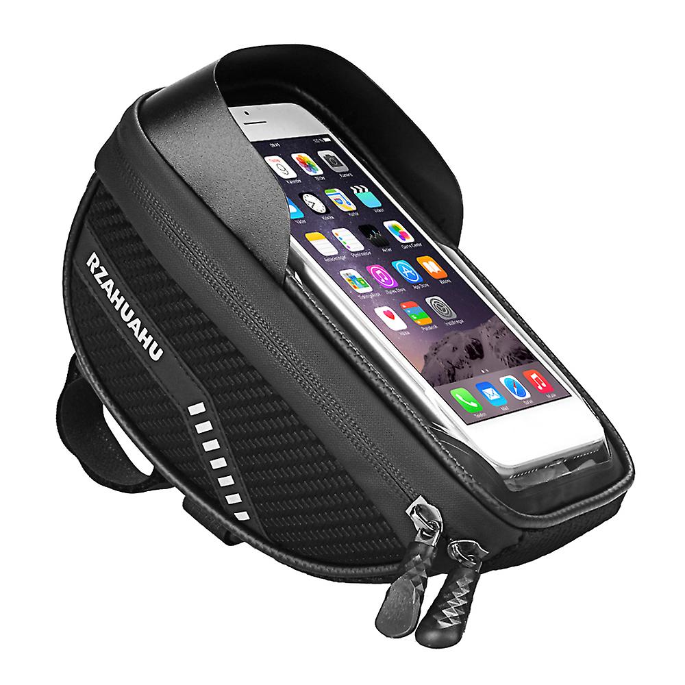 Bicycle Phone Mount Bags Waterproof Front Frame Top Tube Bag With Touch Screen Phone Holder Case Cycling Bike Phone Tool Storage Bag Pack No.206759