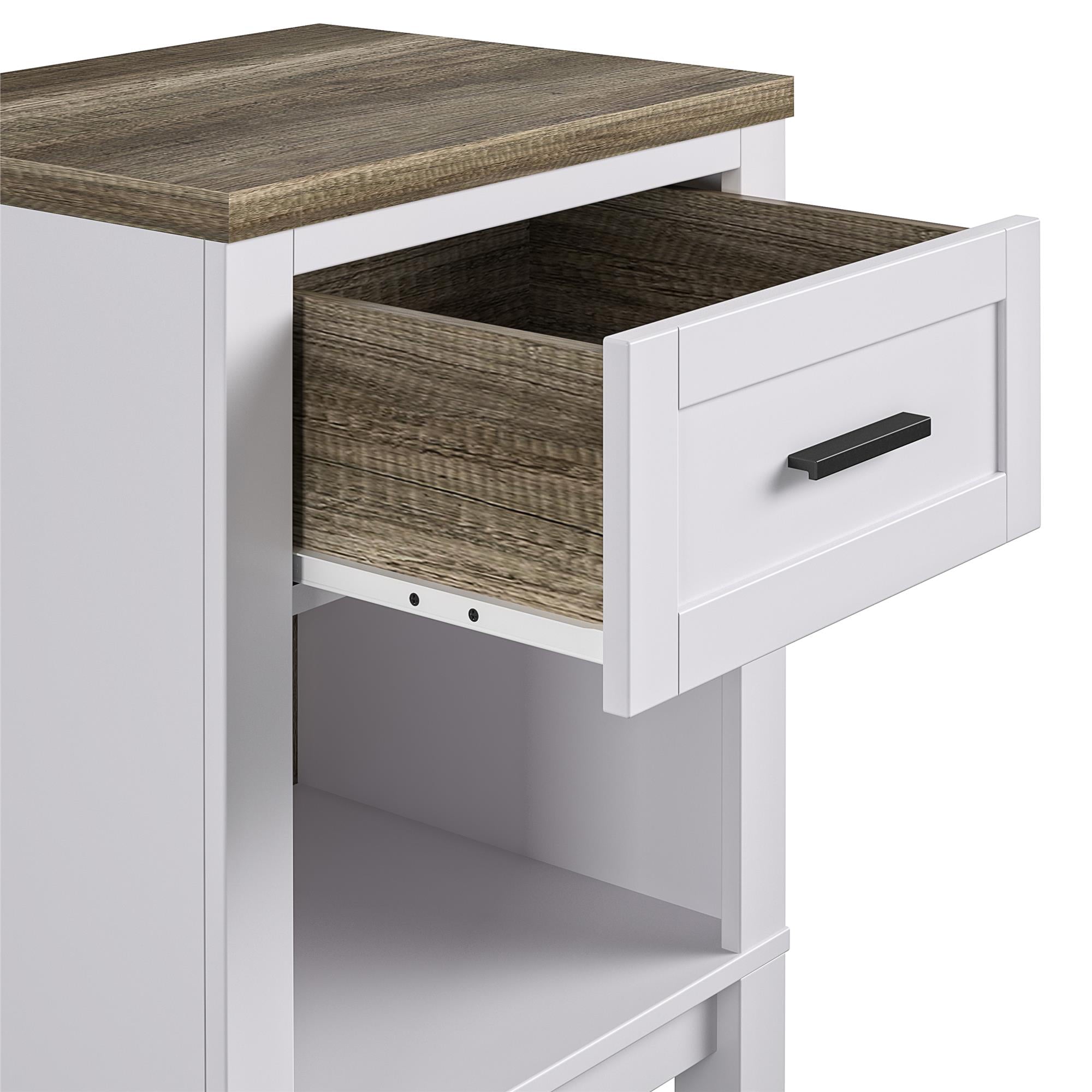 Ameriwood Home Bay Hills Nightstand, White