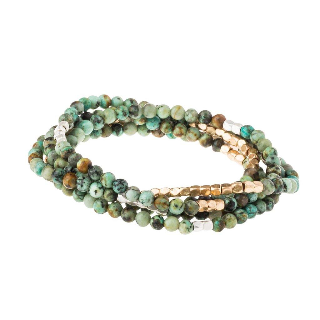 Scout Curated Wears  African Turquoise Stone Wrap - Stone of Transformation