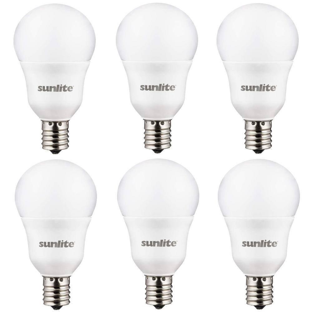 Sunlite 6-Watt A15 LED Dimmable Intermediate E17 Base Appliance LED Light Bulbs in Warm White 3000K (6-Pack) HD03014-6