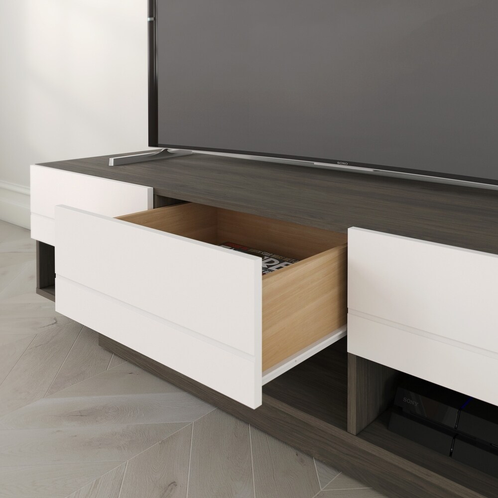 Nexera Rustik 60 inch TV Stand with 3 Drawers