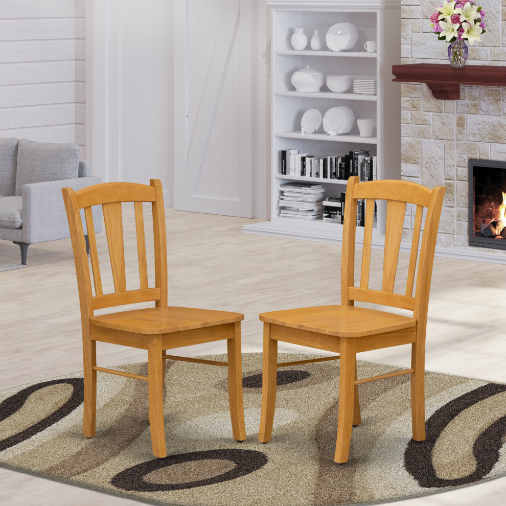 Dublin Dining Room Chair With Wood Seat   Set Of 2  Mahogany   Transitional   Dining Chairs   by Morning Design Group  Inc  Houzz