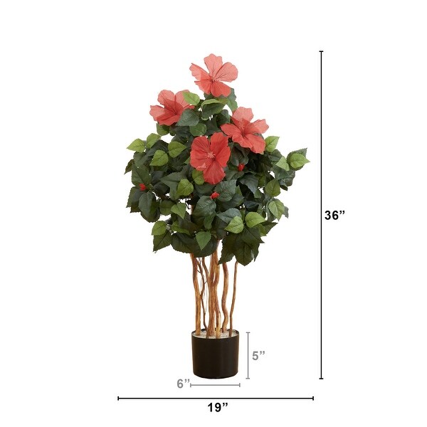 3' Artificial Hibiscus Tree