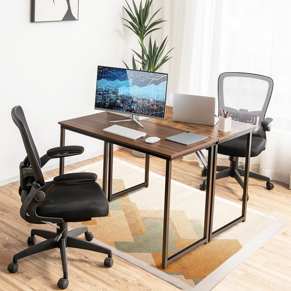 Costway Computer Desk Writing Workstation Study Laptop Table Home