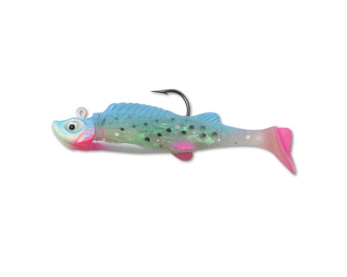 Northland Fishing Mimic Minnow Shad - 2.5 Glo Rainbow， 2 Pack - NOMM421