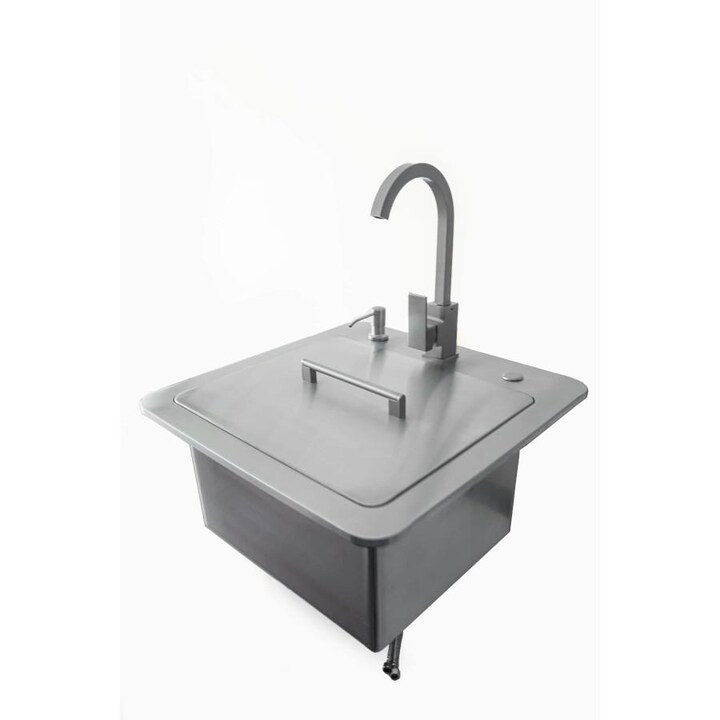 Coyote 21-Inch Sink With Faucet， Drain， Soap Dispenser