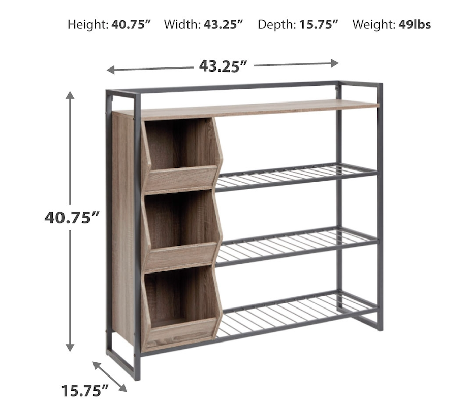 Maccenet Shoe Rack Storage Shelf