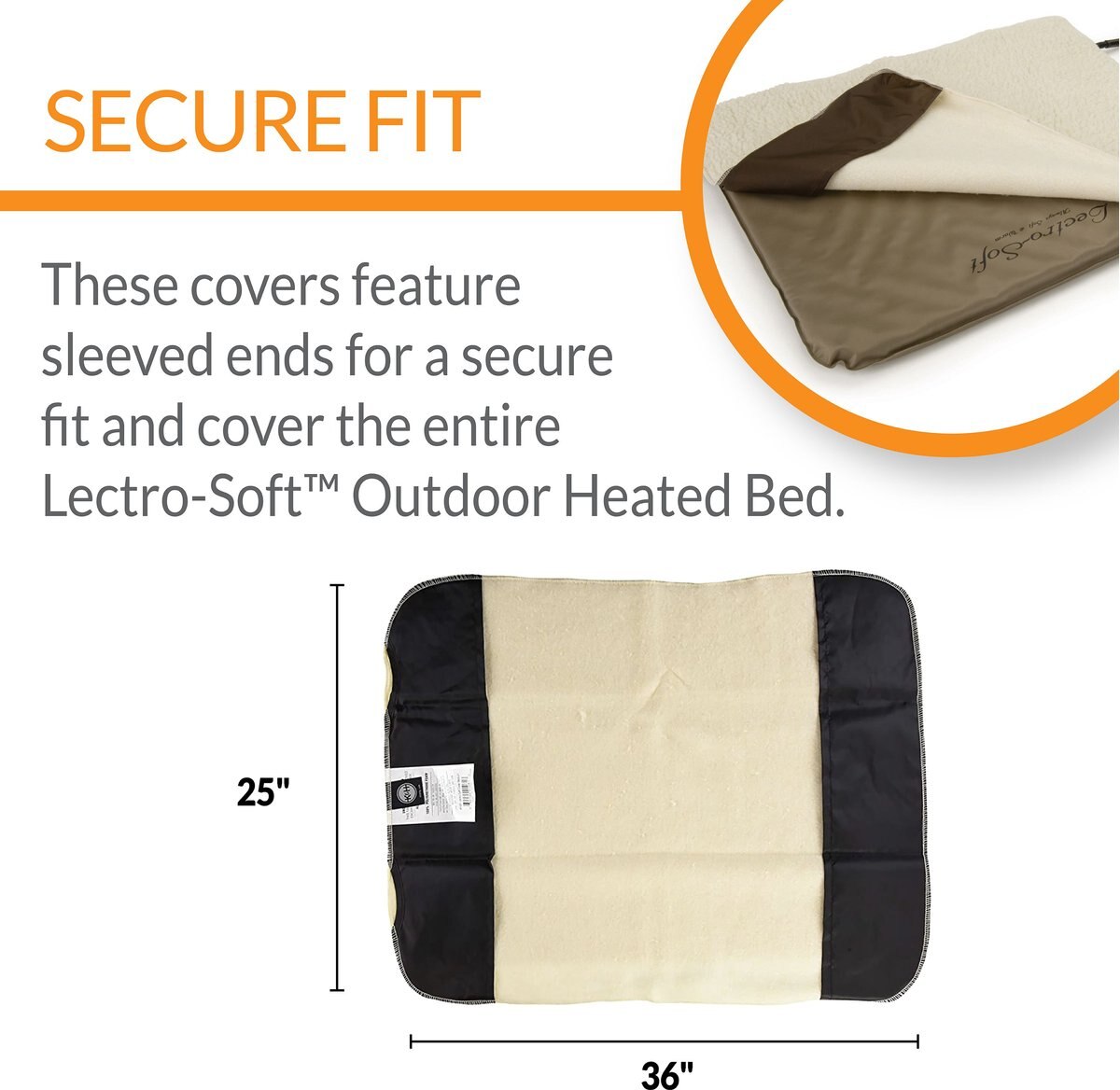 KandH Pet Products Lectro-Soft Replacement Cover Fleece