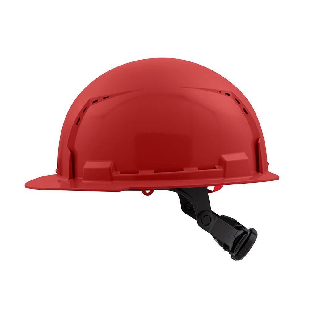 MW BOLT Red Type 1 Class C Front Brim Vented Hard Hat with 6-Point Ratcheting Suspension (10-Pack) 48-73-1228X10