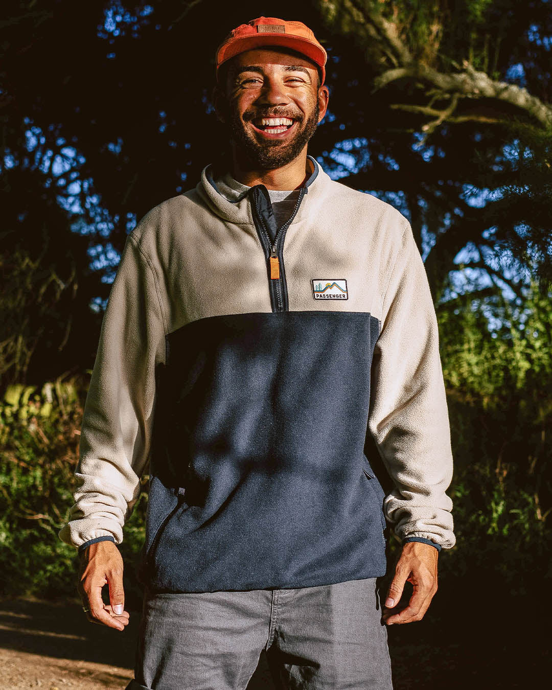 Set Off Recycled Polar 1/4 Zip Fleece - Oatmeal