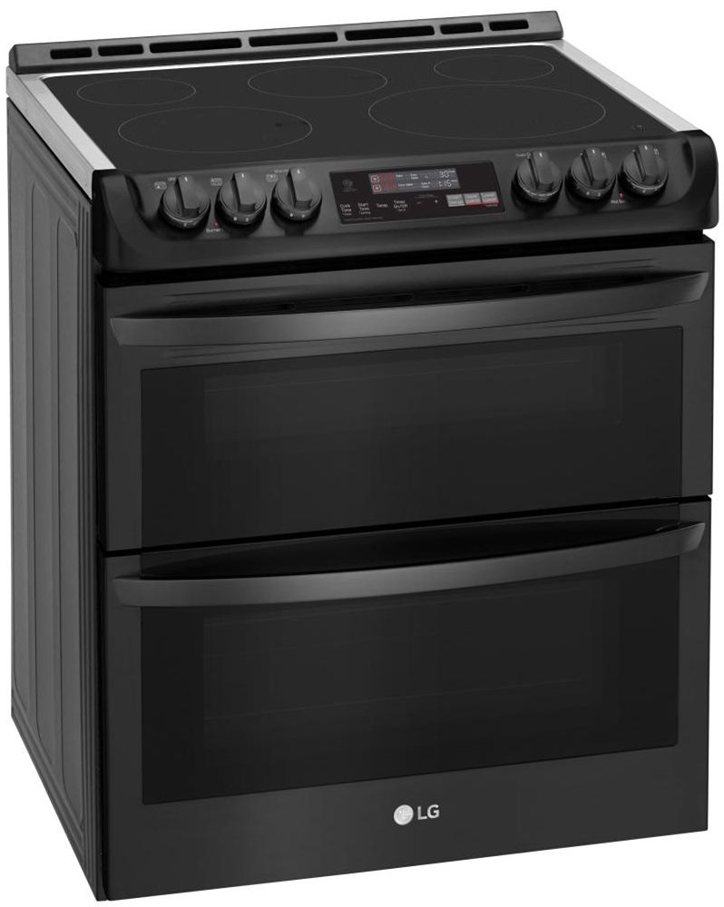 LG 7.3 Cu. Ft. Black Slide-In Double Electric Convection Range With ProBake Convection