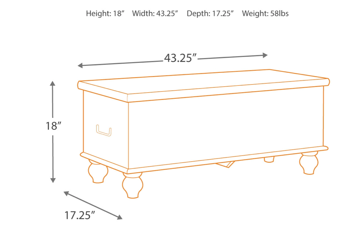 FOSSIL RIDGE STORAGE BENCH