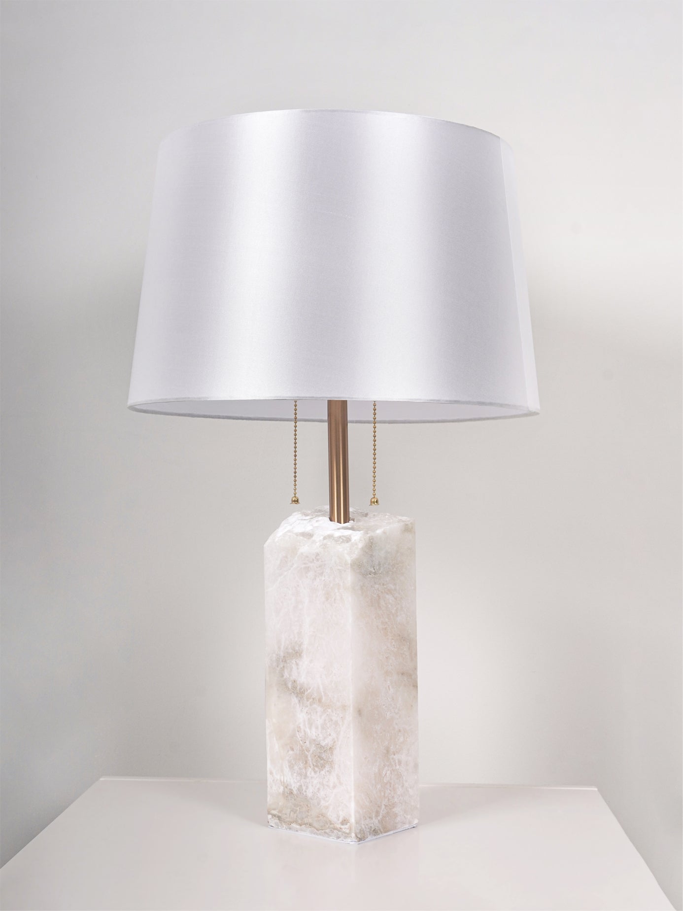 Raw Alabaster Table Lamp