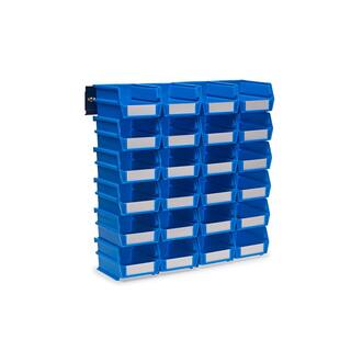 Triton Products 17 in. H x 16.5 in. W x 5.375 in. D Blue Plastic 24-Cube Organizer 3-210BWS