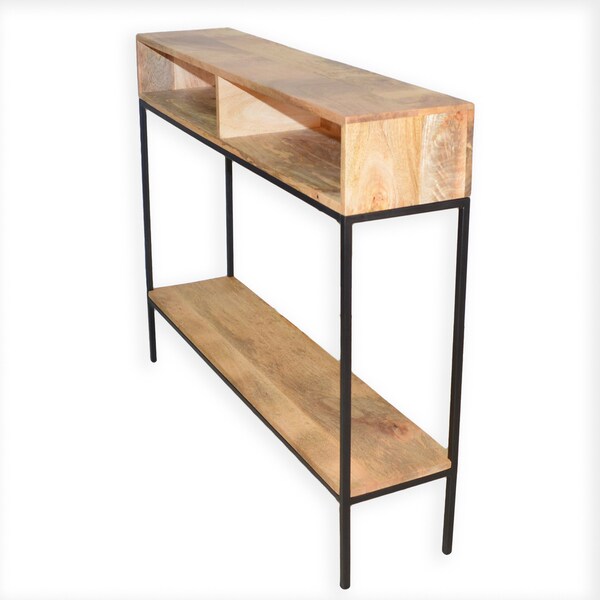 Brown Wood/Metal Ingrid Console