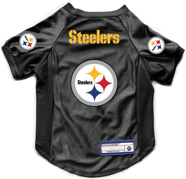 Littlearth NFL Stretch Dog and Cat Jersey， Pittsburgh Steelers