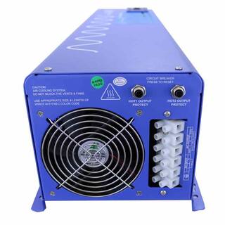 AIMS POWER 4000-Watt Pure Sine Inverter Charger 12-Volt DC to 120-Volt240-Volt AC Split Phase Output PICOGLF4012120240VS