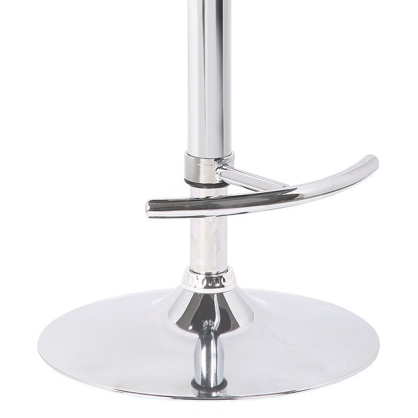 Malibu Swivel Barstool with Walnut Veneer and Chrome Base