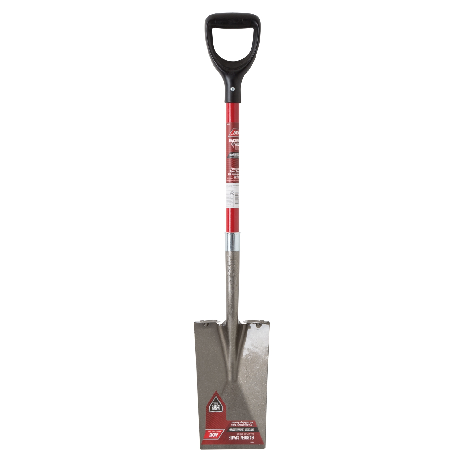 Ace 41.5 in. Steel Square Garden Spade Fiberglass Handle